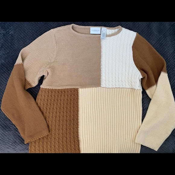Liz Claiborne Colorblock Sweater size Large - Picture 1 of 1